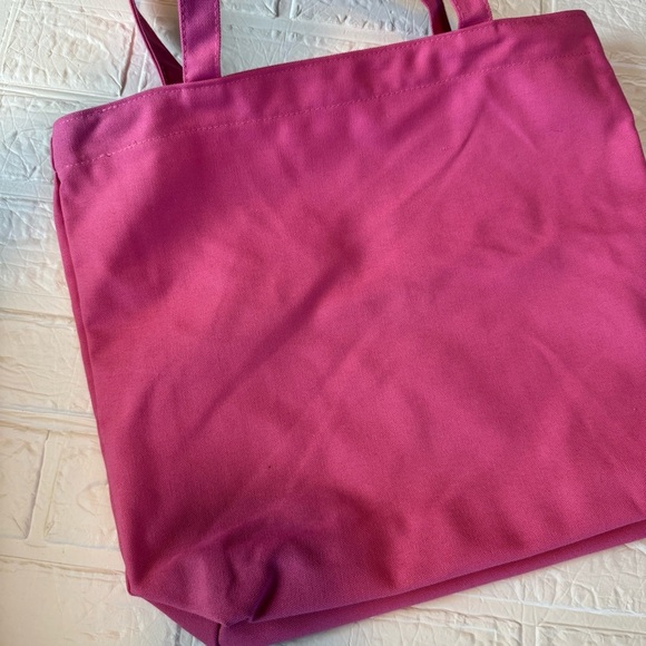 Pink Tote Bag with Clear Panel - Picture 4 of 9